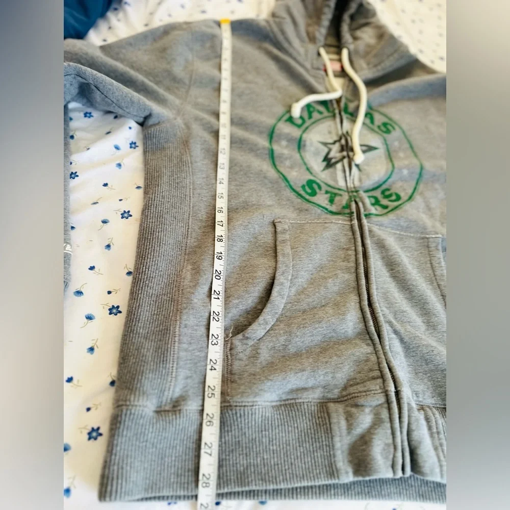 Mitchell and Ness vintage-style Sz:2XL Dallas Stars Full Zip Graphic Logo Hoodie